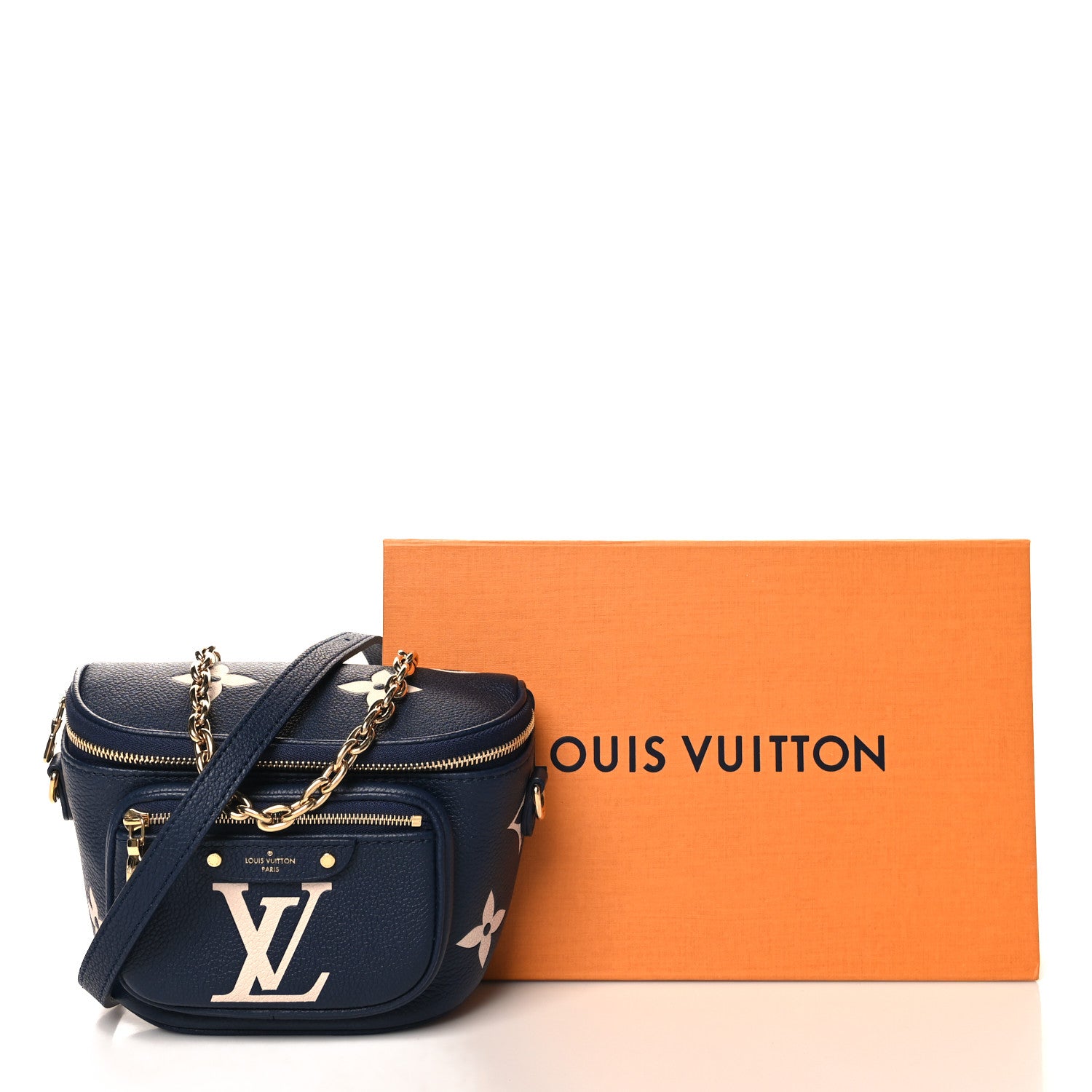 Louis Vuitton Empreinte Monogram Giant Mini By The Pool Bumbag Navy Creme 10 of 10