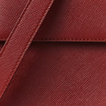 Salvatore Ferragamo Calfskin Top Handle Bag Red 9 of 12