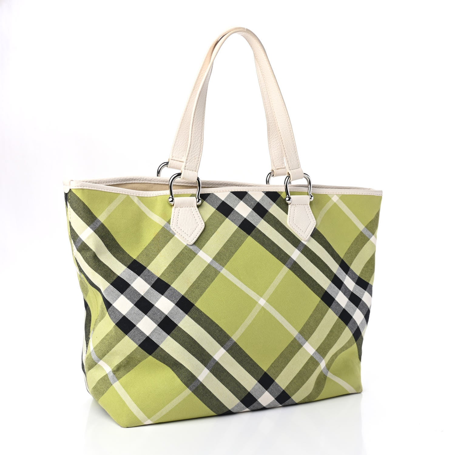 Burberry Nova Check Shopper Tote Green 2 of 4