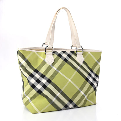 Burberry Nova Check Shopper Tote Green 2 of 4