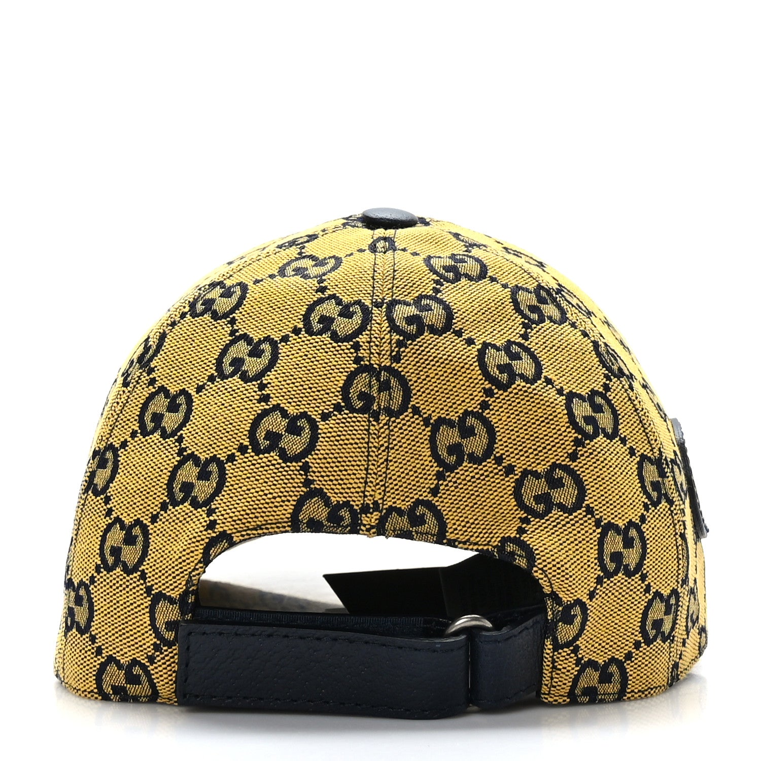 Gucci Monogram Multicolor Retro Interlocking G Baseball Hat M Yellow Blue 5 of 8