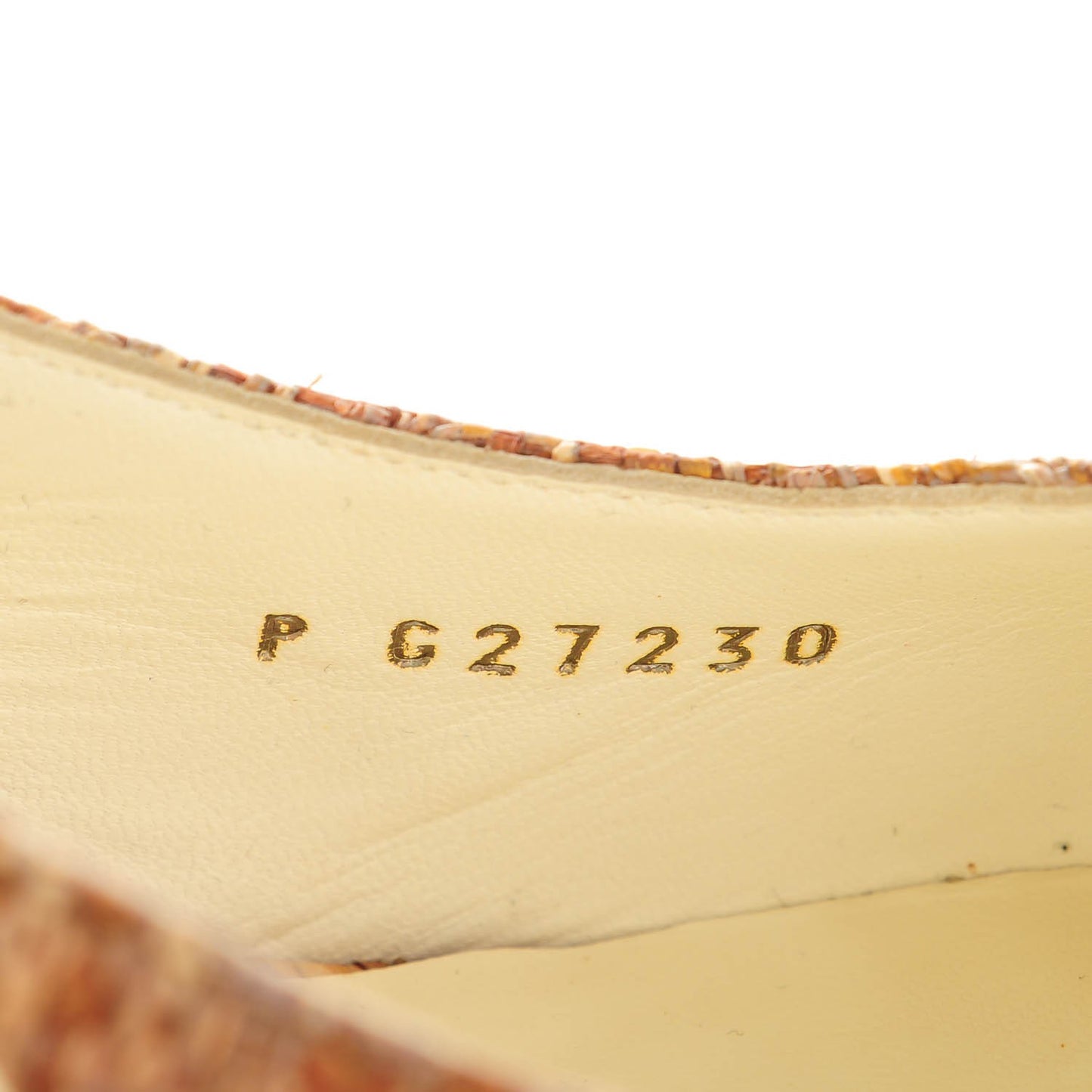 Raffia Patent Cap Toe CC Slingback Pumps 40 Light Brown