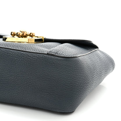 Chloe Goatskin Small Elsie Shoulder Bag Navy 10 of 10