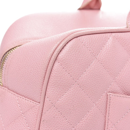 Chanel Caviar Quilted Large Bowler Pink 7 of 13