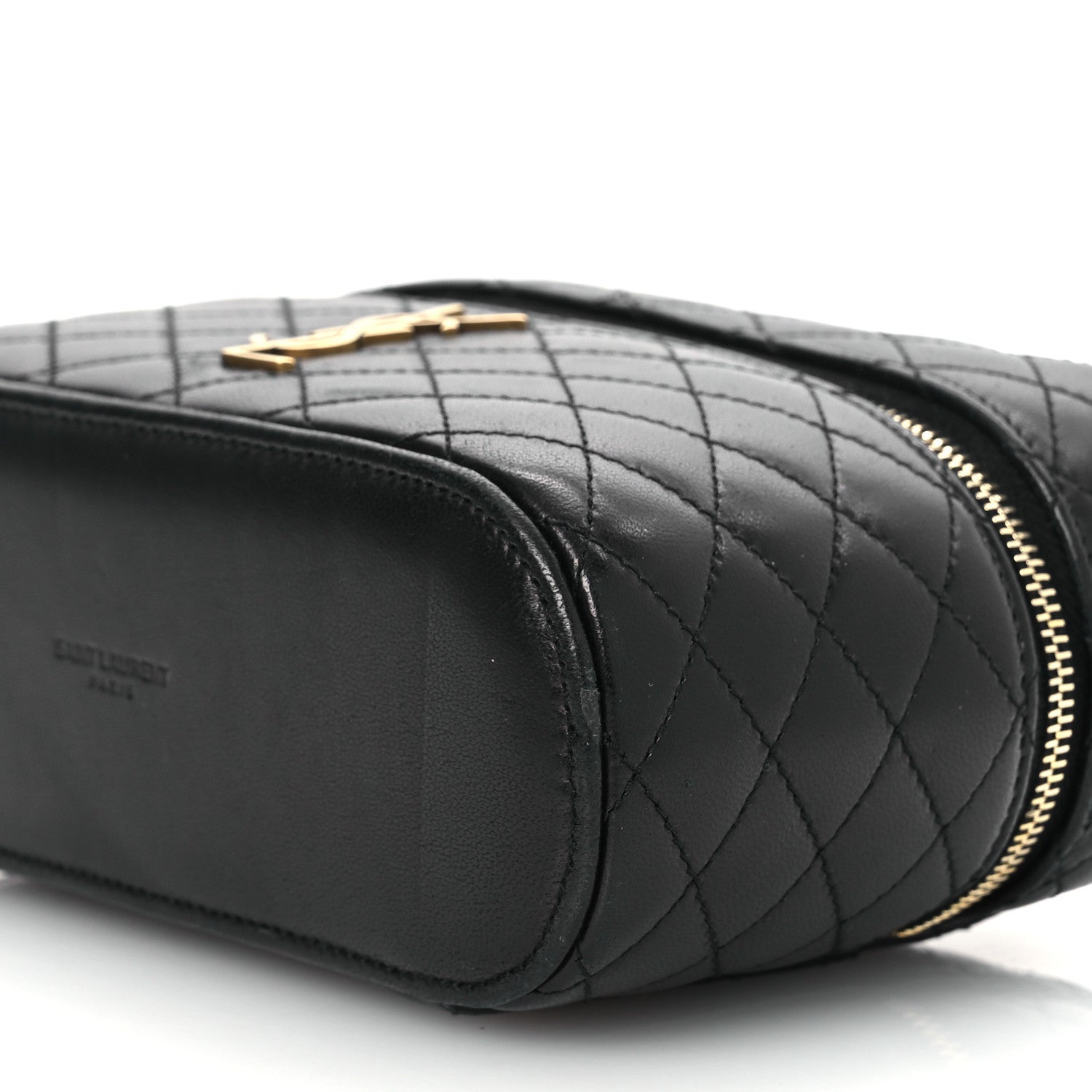 Saint Laurent Lambskin Quilted Mini Gaby Vanity Case Black 10 of 10