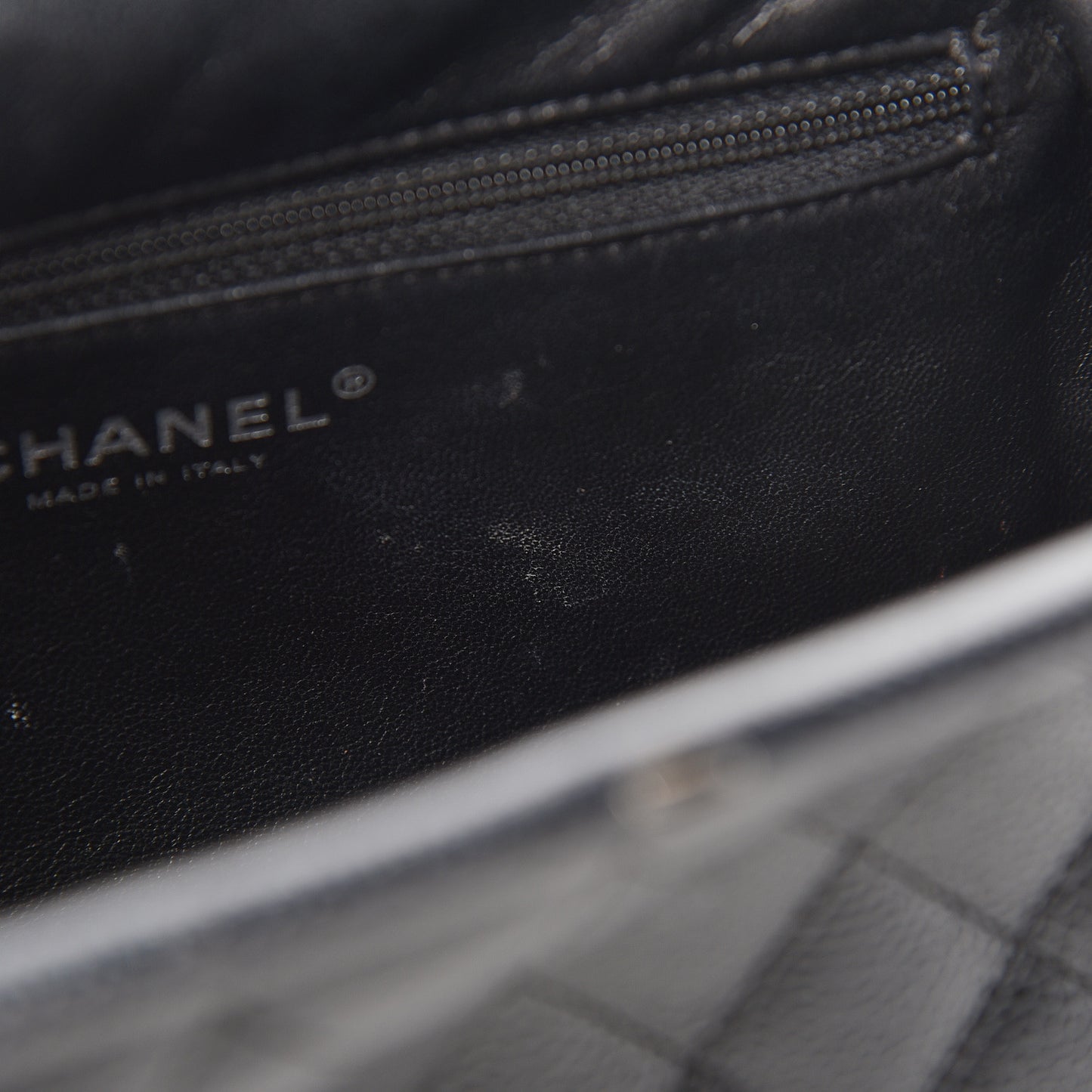 Caviar Quilted Timeless Clutch Black