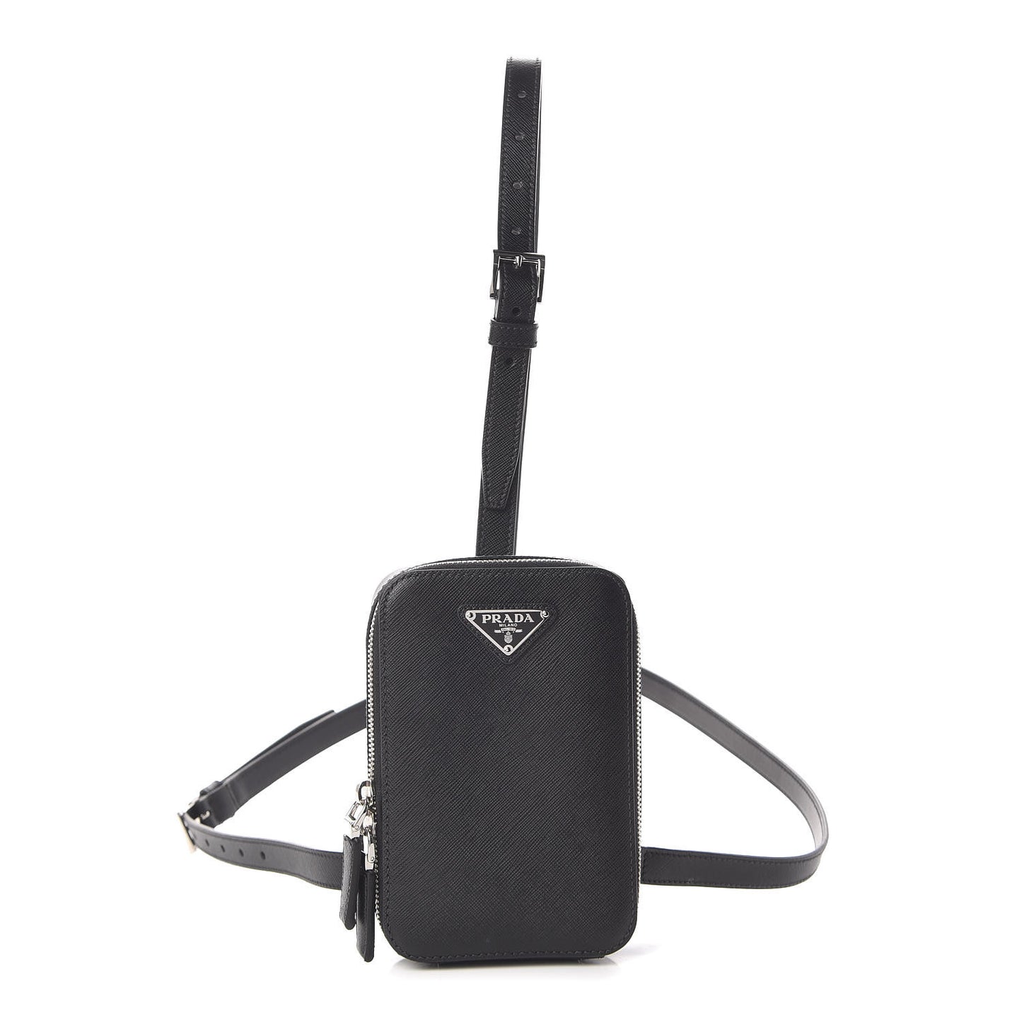Saffiano Harness Crossbody Bag Black