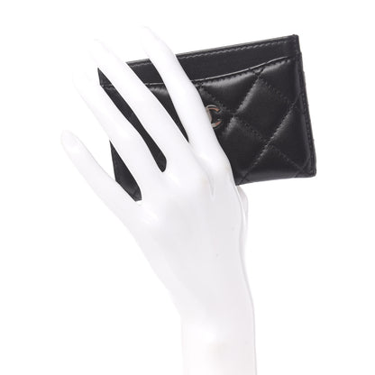 Chanel Lambskin Quilted Card Holder Black 2 of 11