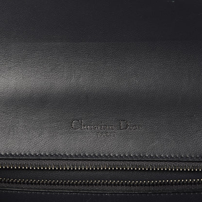 Christian Dior Metallic Patent Micro-Cannage Small Diorama Flap Bag Onyx Black 9 of 11