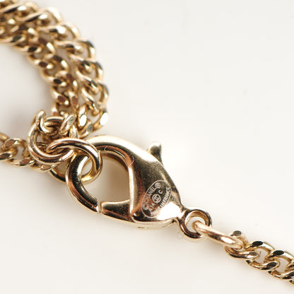 Chanel Crystal Pearl Camellia Necklace Gold 6 of 6