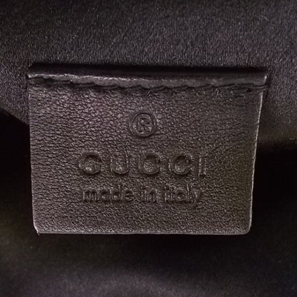 Gucci Silk Flower Charm Bamboo Pochette Black 8 of 9