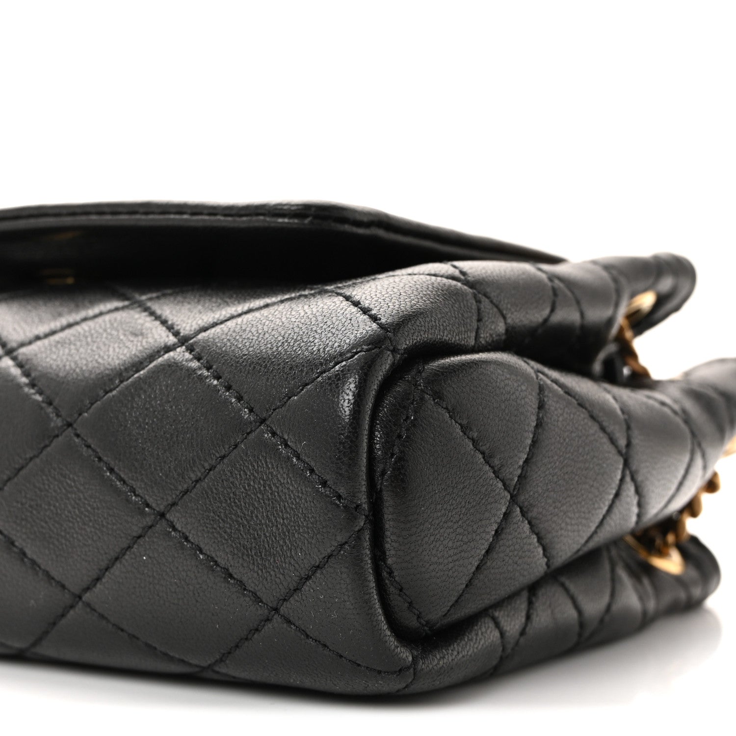 Saint Laurent Lambskin Quilted Monogram Mini Nolita Black 9 of 9
