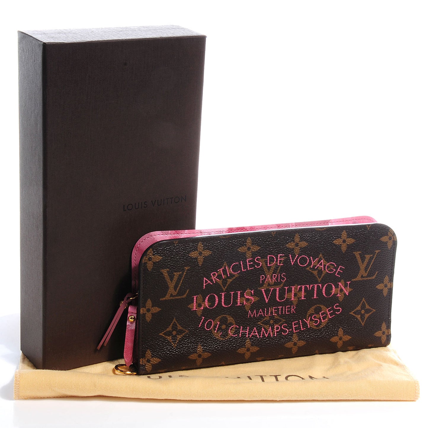 Monogram Articles de Voyage Ikat Insolite Wallet Rose Velours