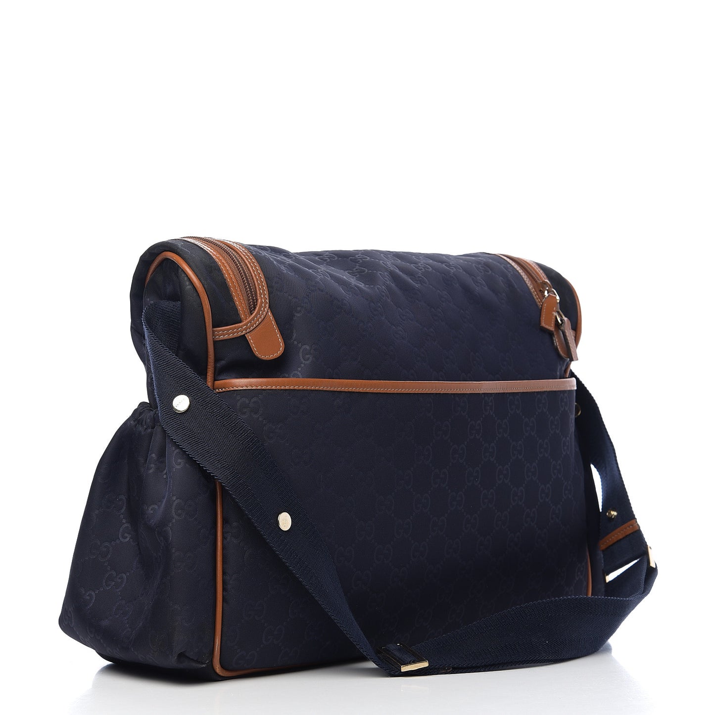 Nylon Monogram Light Diaper Bag Blue
