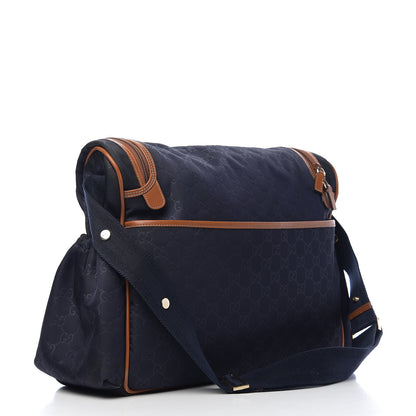 Gucci Nylon Monogram Light Diaper Bag Blue 3 of 10