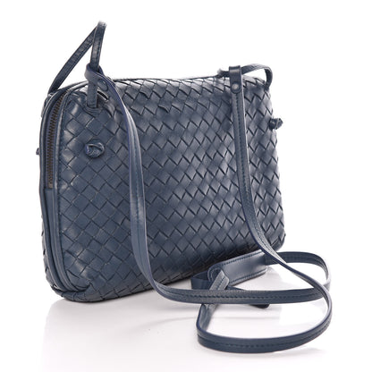 Bottega Veneta Nappa Intrecciato Pillow Crossbody Messenger Blue 3 of 10