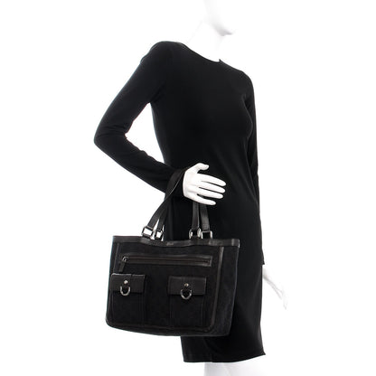Gucci Monogram Abbey D Ring Tote Dark Brown 2 of 9