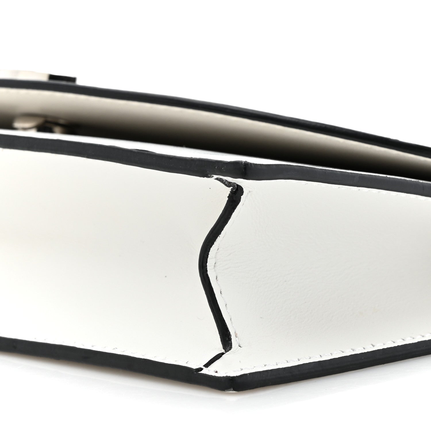 Christian Louboutin Calfskin Loubi54 Crossbody Clutch White 8 of 15