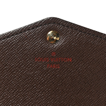 Louis Vuitton Damier Ebene Sarah Wallet NM 7 of 9
