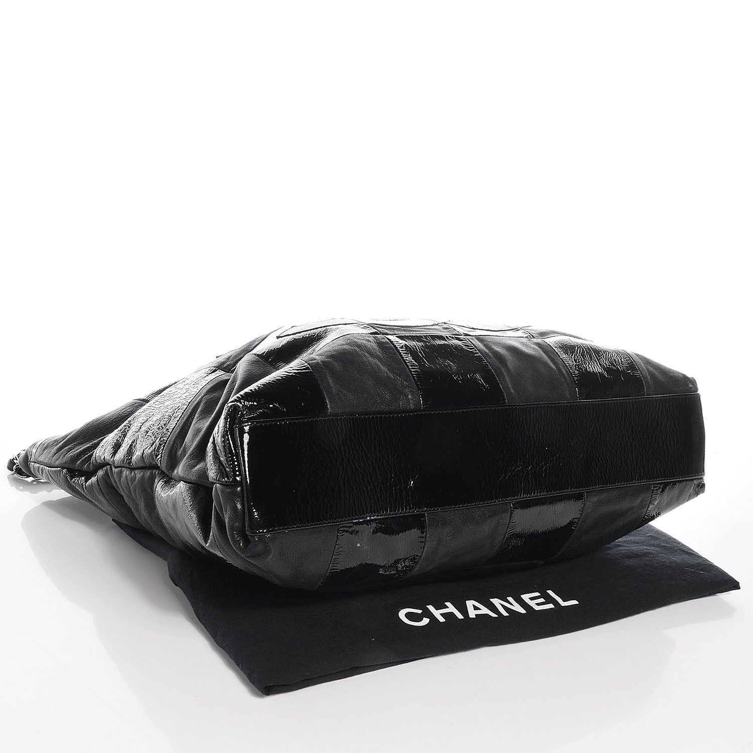 Chanel Patent Patchwork Brooklyn Tote Black 4 of 7