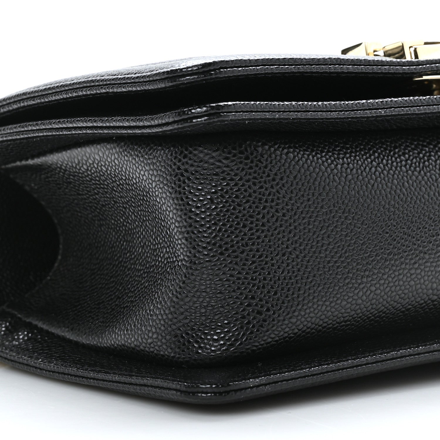 Chanel Caviar Chevron Quilted Small Boy Flap Black 8 of 9