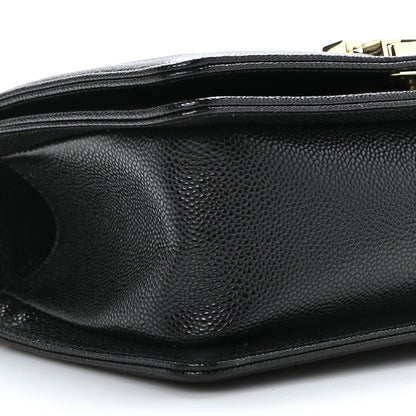 Chanel Caviar Chevron Quilted Small Boy Flap Black 8 of 9