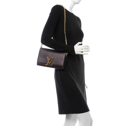 Louis Vuitton Calfskin Chain Louise GM Amarante 2 of 10