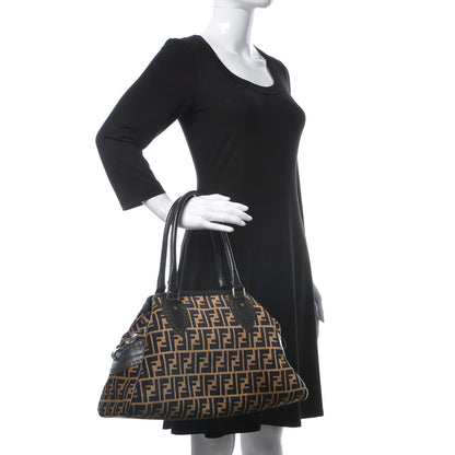 Fendi Velvet Zucca Bag De Jour Tobacco 2 of 16