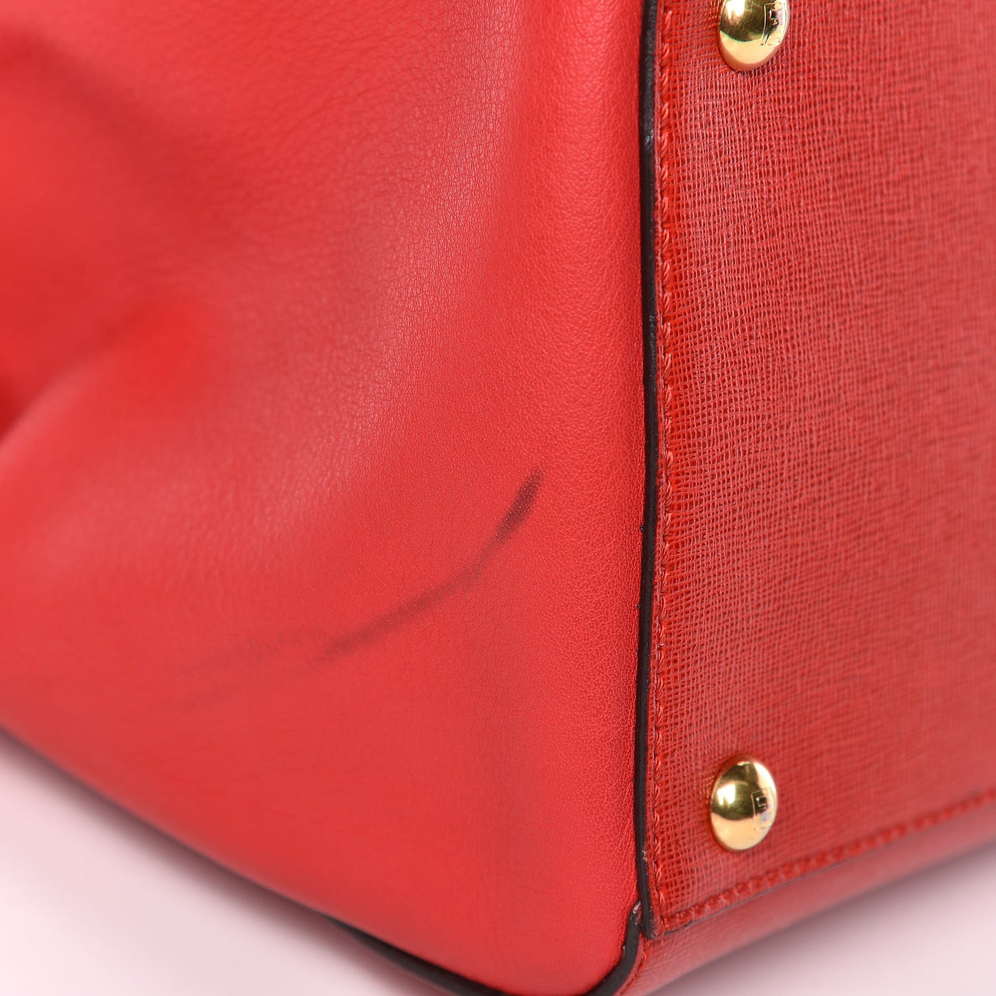 Vitello Elite Flamingo Regular 2Jours Tote Rosso Fiamma