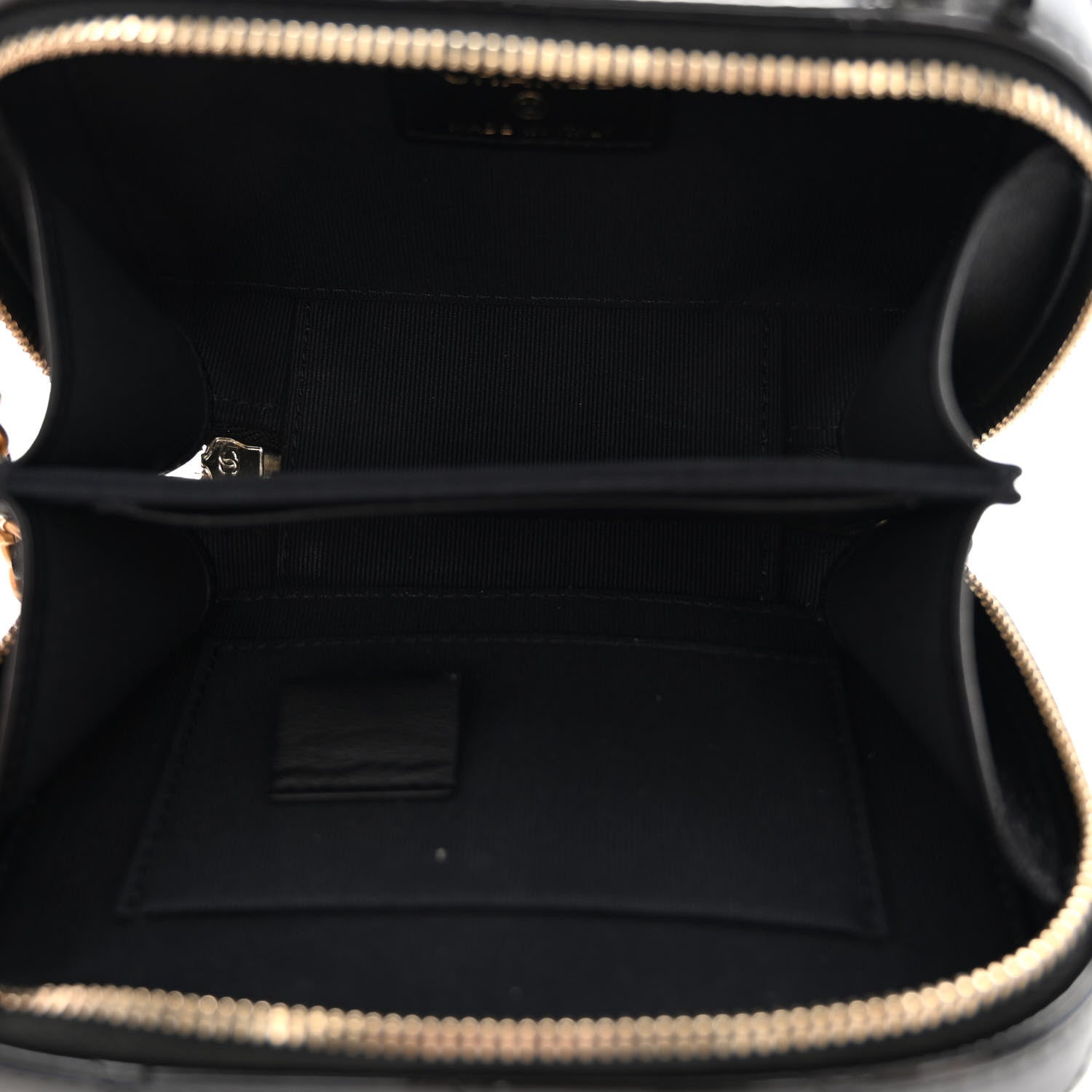 Chanel Patent Quilted Mini Pick Me Up Vanity Case Black 8 of 10