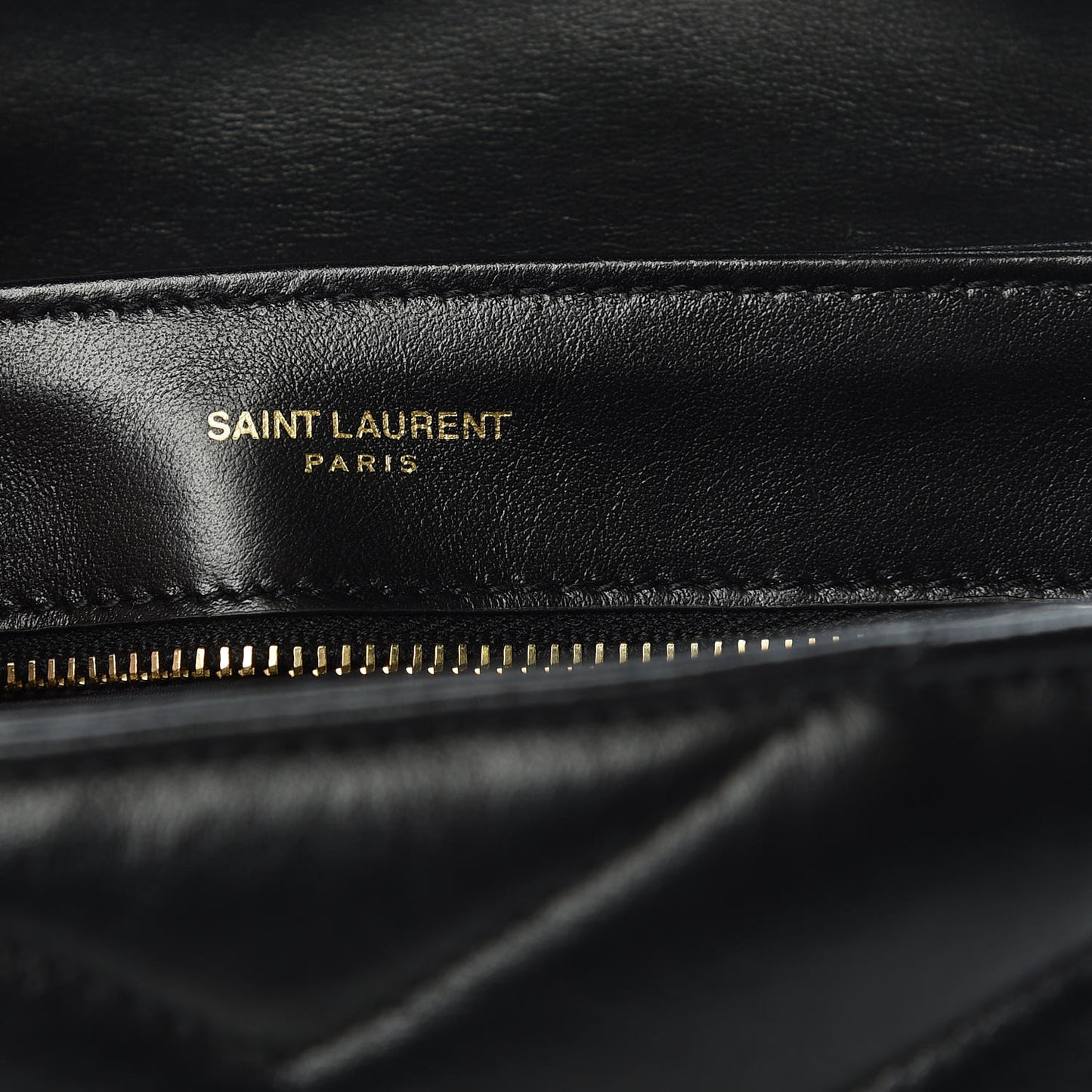 Calfskin Y Quilted Monogram Toy Loulou Crossbody Bag Black