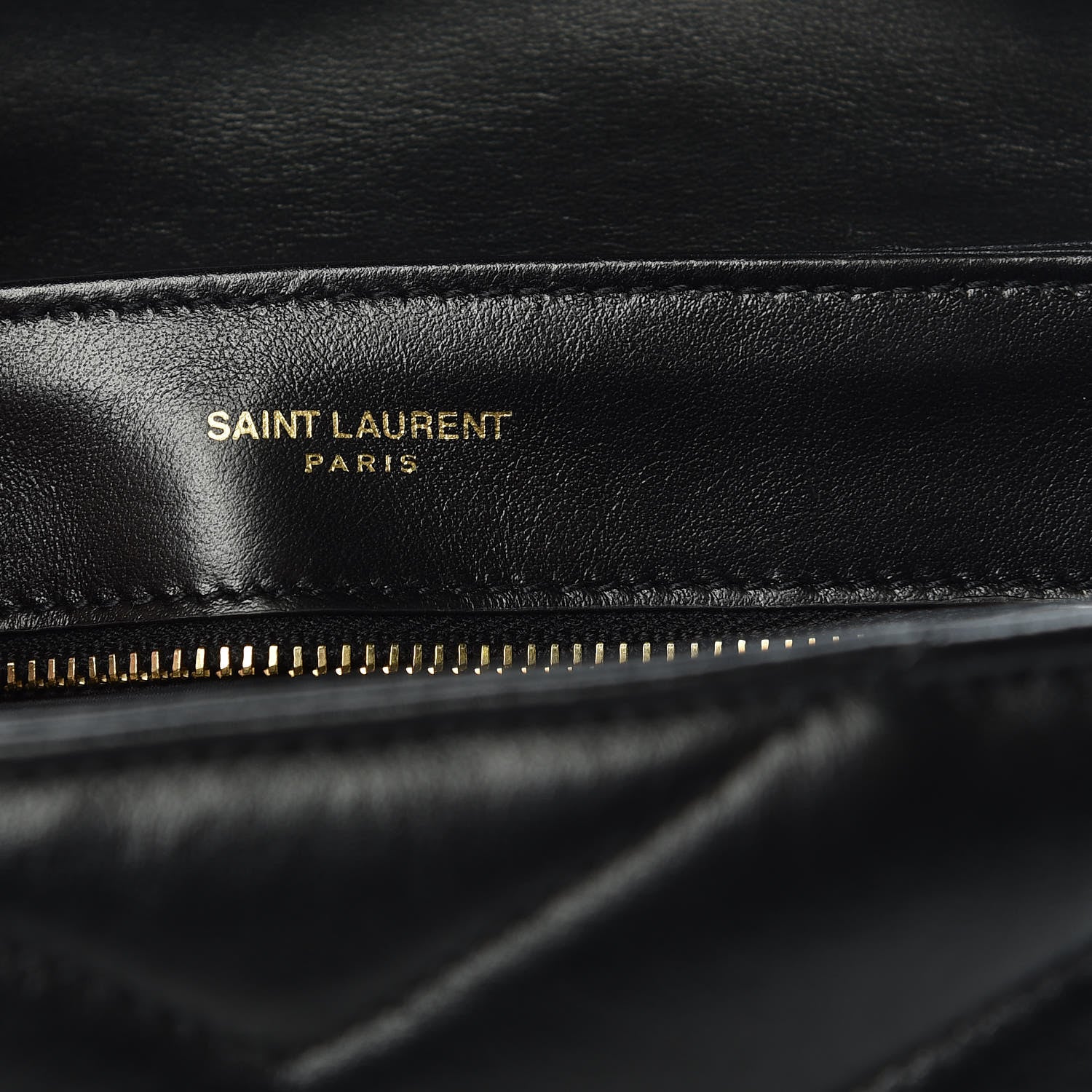 Saint Laurent Calfskin Y Quilted Monogram Toy Loulou Crossbody Bag Black 8 of 10