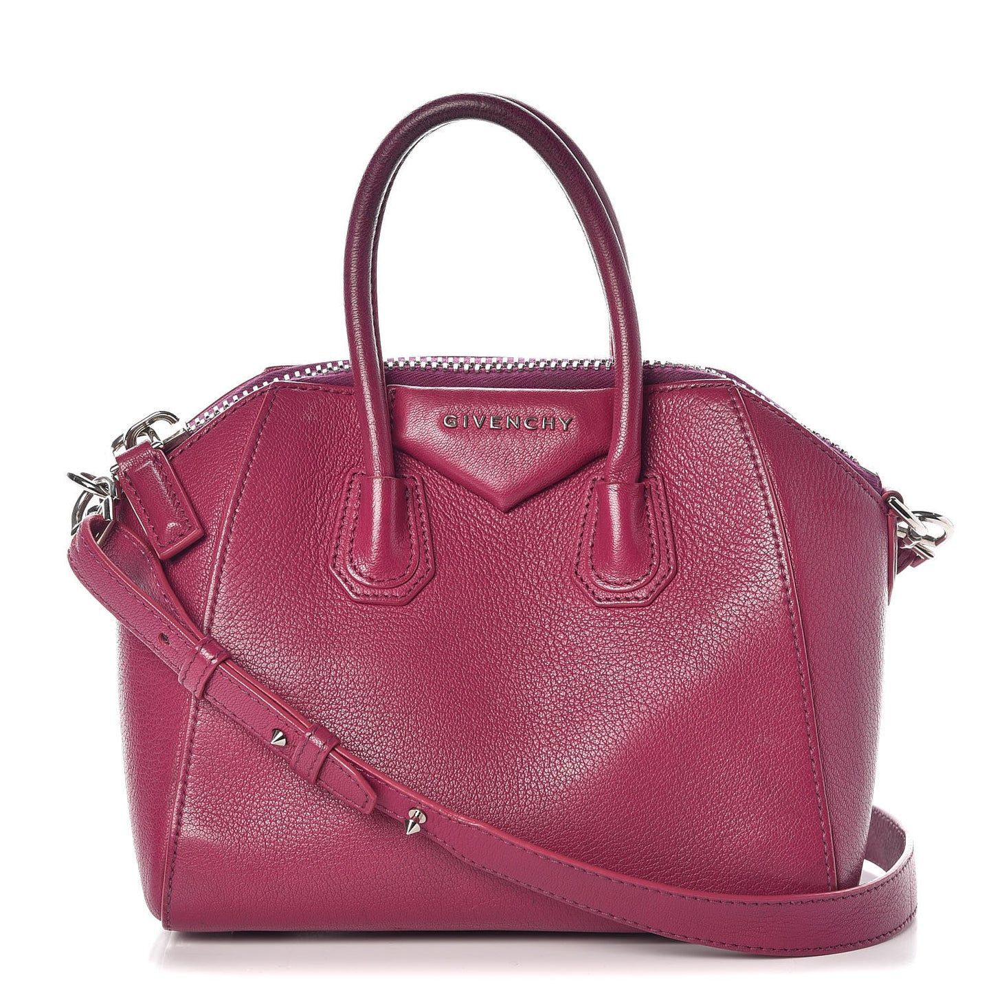 Sugar Goatskin Mini Antigona Magenta