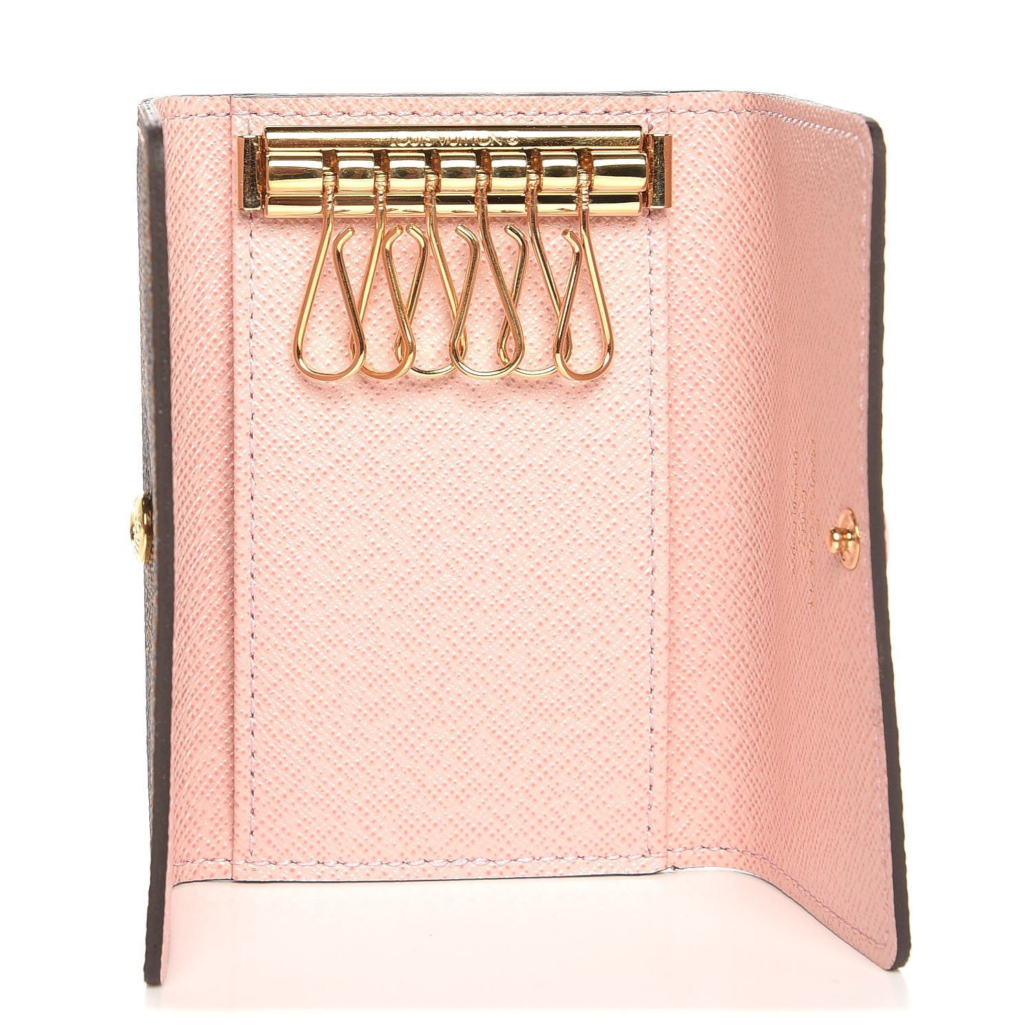 Louis Vuitton Damier Ebene Multicles 6 Key Holder Rose Ballerine 5 of 8