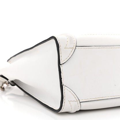 Celine Smooth Calfskin Nano Luggage White 9 of 13
