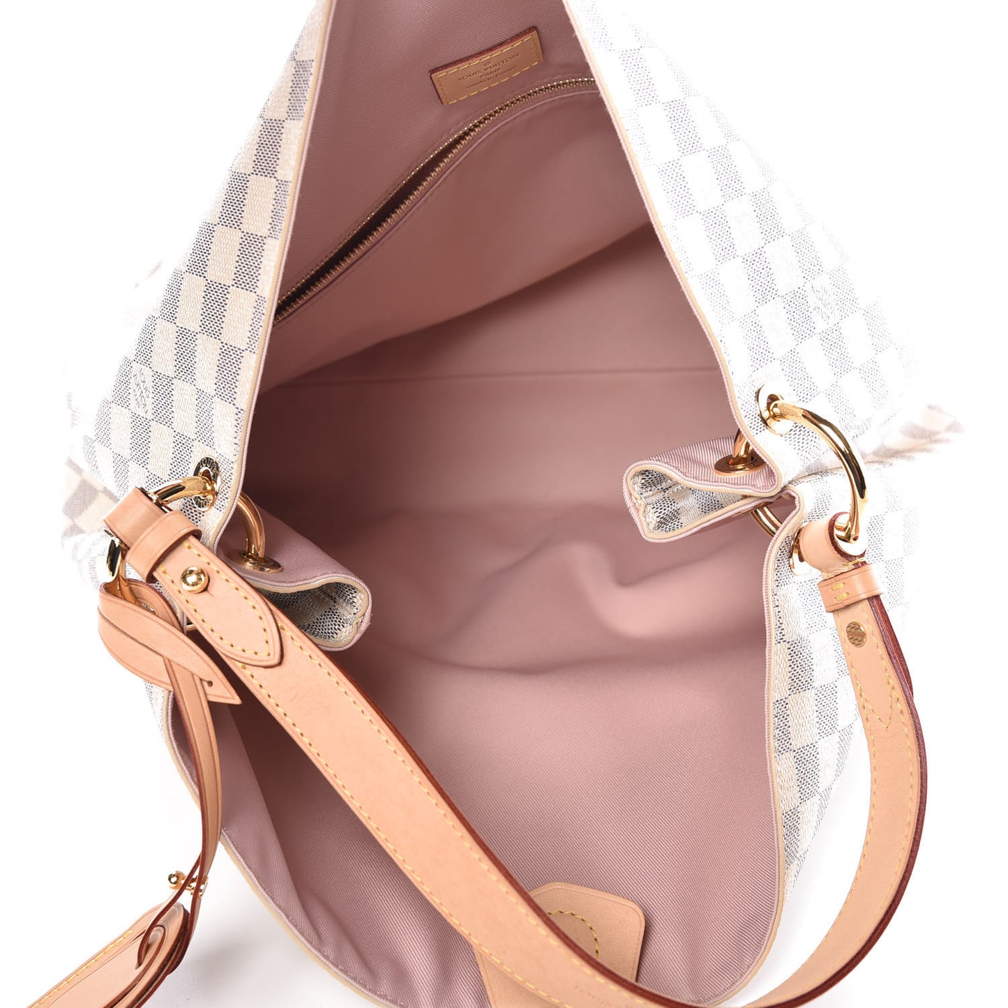 Damier Azur Graceful MM Rose Ballerine