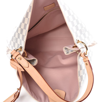 Louis Vuitton Damier Azur Graceful MM Rose Ballerine 5 of 9