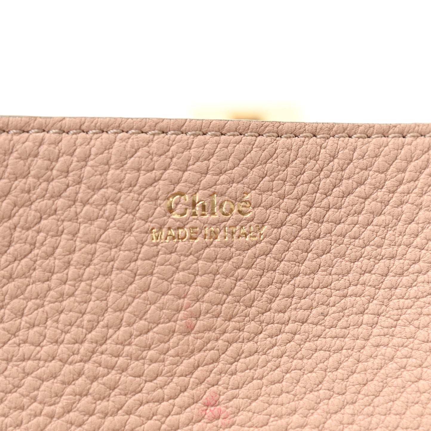 Grained Lambskin Drew Shoulder Bag Cement Pink