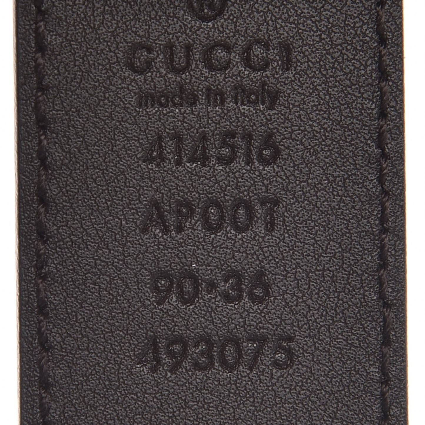 Moon Calfskin Double G 30mm Belt 90 36 Dark Cocoa
