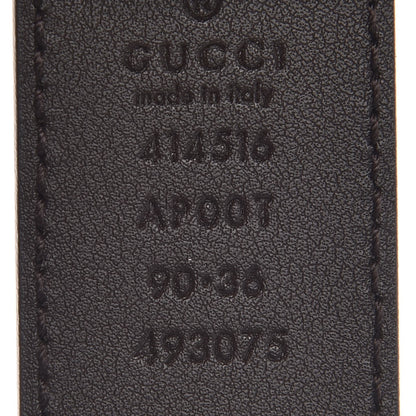 Gucci Moon Calfskin Double G 30mm Belt 90 36 Dark Cocoa 4 of 7