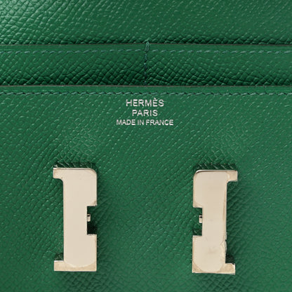 Hermes Epsom Constance Compact Passant Wallet Vert Vertigo 13 of 16