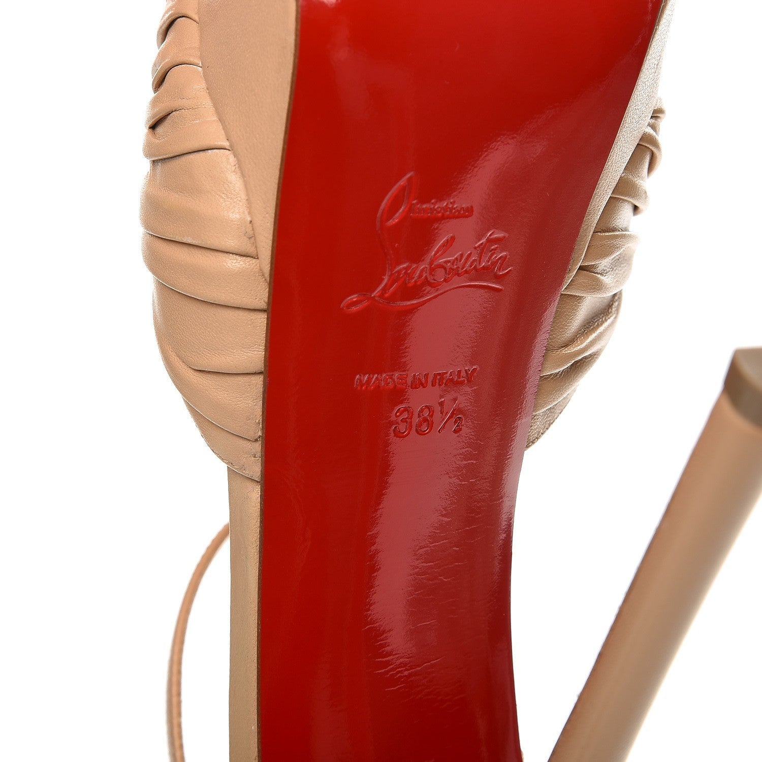 Christian Louboutin Shiny Nappa Marchavekel 150 Platform Sandals 38.5 Doudou 7 of 12