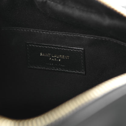 Saint Laurent Calfskin Matelasse Monogram Lou Camera Bag Sea Pebble 8 of 9