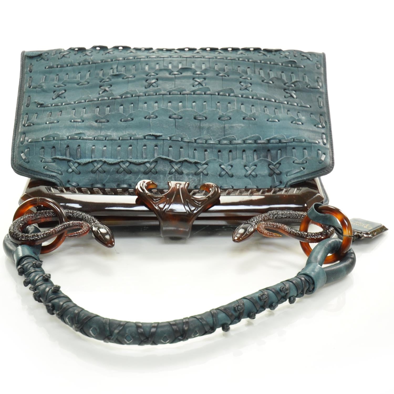 Christian Dior Leather Samourai 1947 Armour Frame Bag 6 of 11