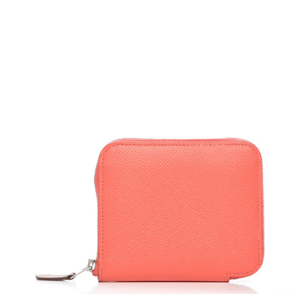 Hermes Epsom Silk'in Compact Wallet Rose Jaipur 1 of 8