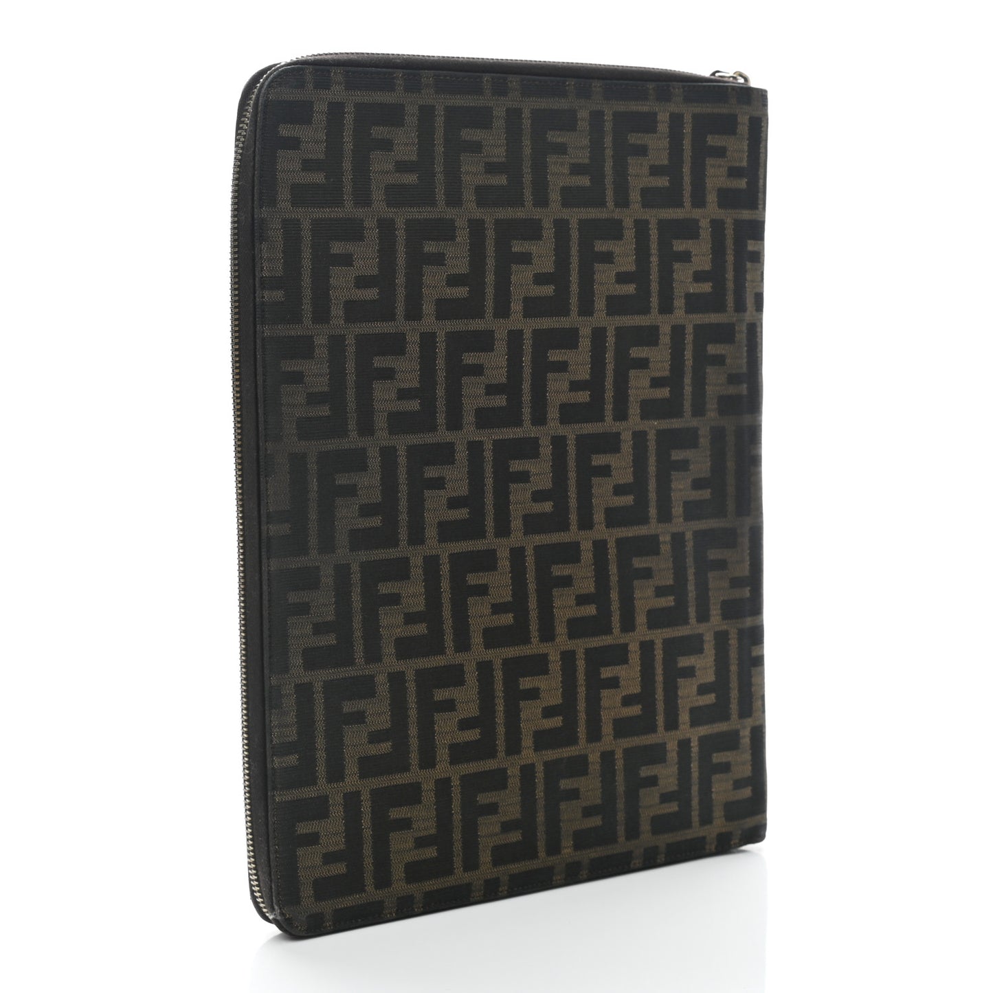 Zucca Zip Around Document Holder Tobacco