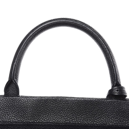 Saint Laurent Grained Calfskin Small Cabas Rive Gauche Black 16 of 21