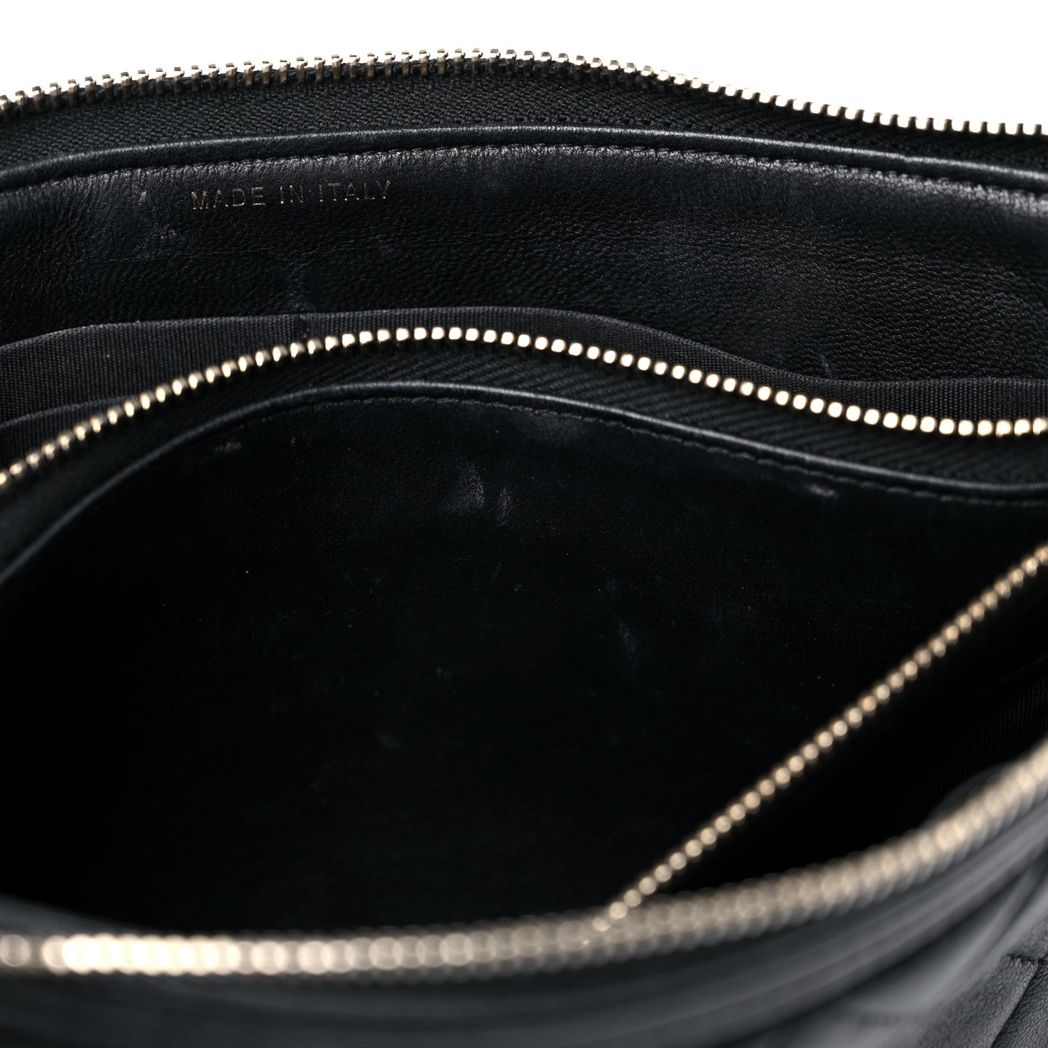 Chanel Lambskin Quilted Small Boy Zipped Pouch Black 18 of 19