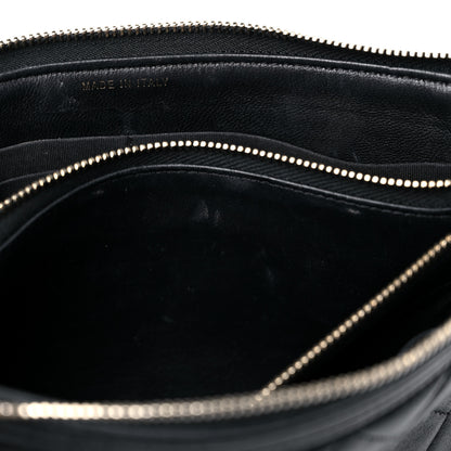 Chanel Lambskin Quilted Small Boy Zipped Pouch Black 18 of 19