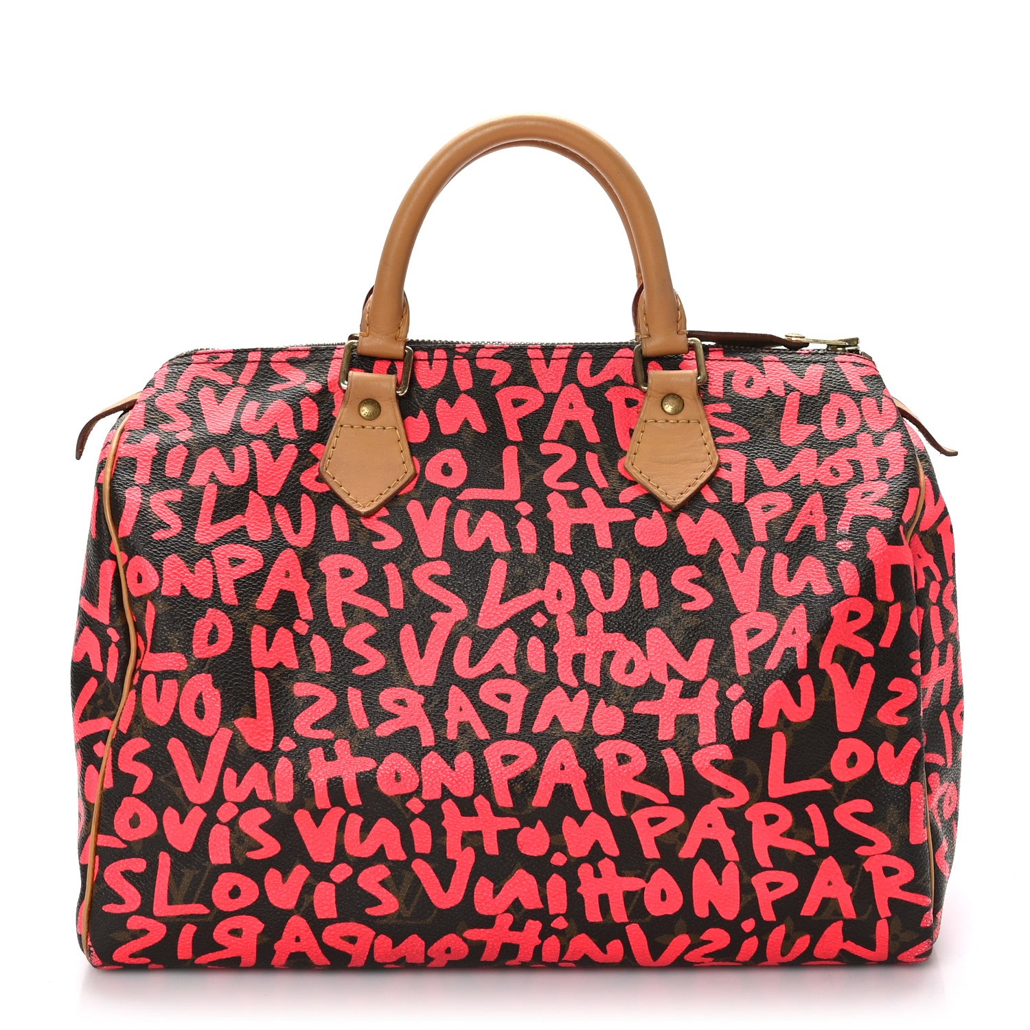 Louis Vuitton Monogram Graffiti Speedy 30 Fuchsia 1 of 11